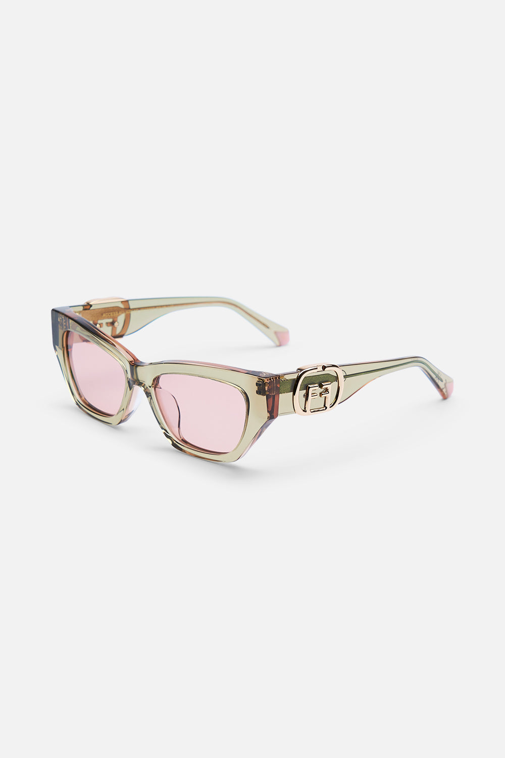 Camilla White Frame Cat Eye Sunglasses New Camilla The Duchess Sunglasses White Leopard Cat Eye – Naked  main image 3