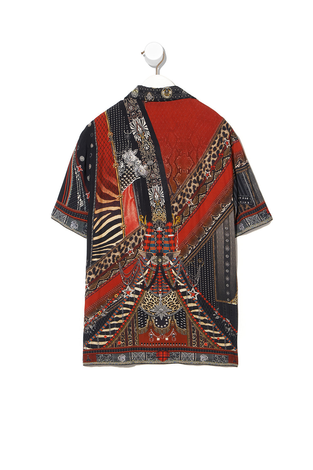 SHORT SLEEVE CAMP COLLARED SHIRT LONDON CALLING