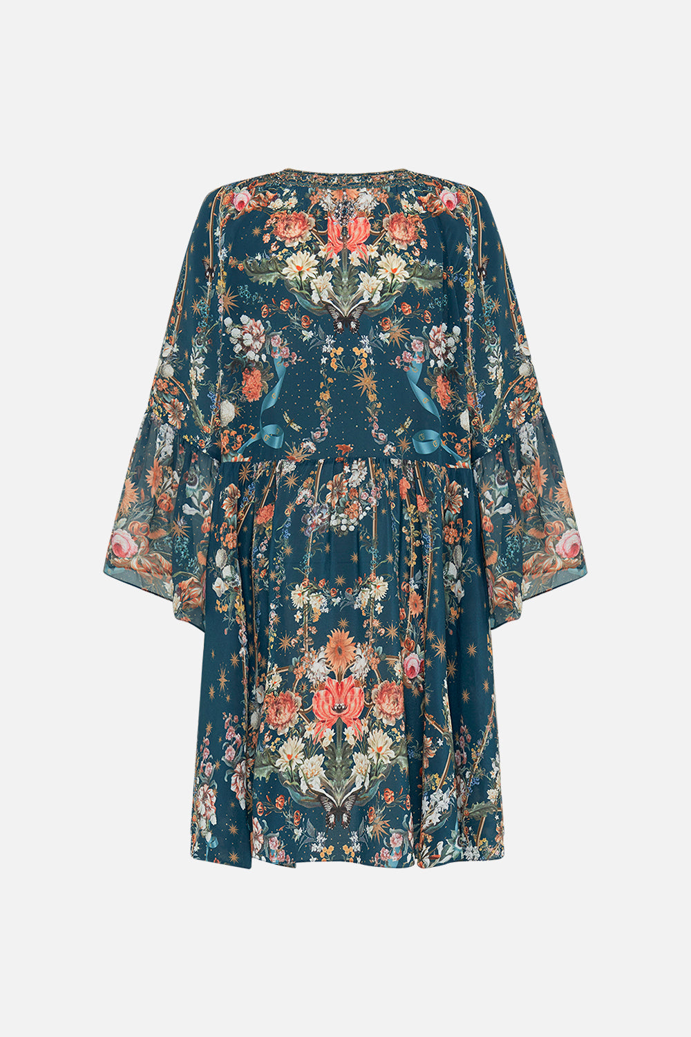 CAMILLA a line dress in She Whi Wears The Crown print