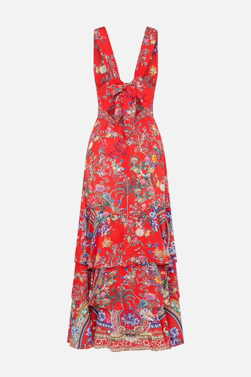 CAMILLA floral print ruffle dress in The Summer Palace print