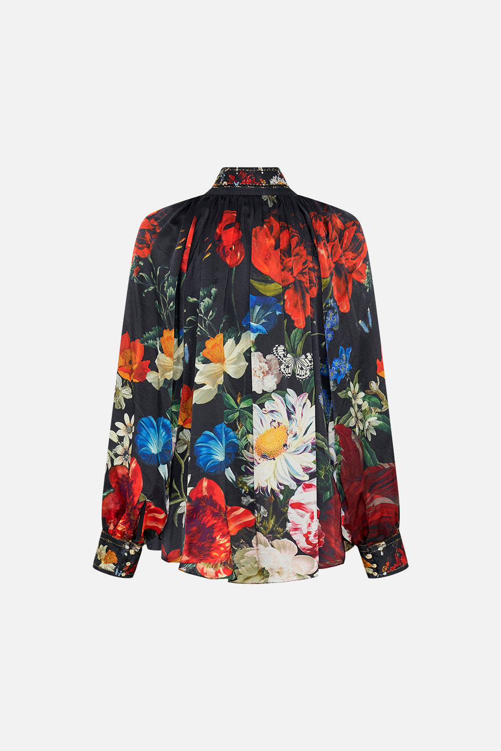 CAMILLA silk shirt in A Still Life print