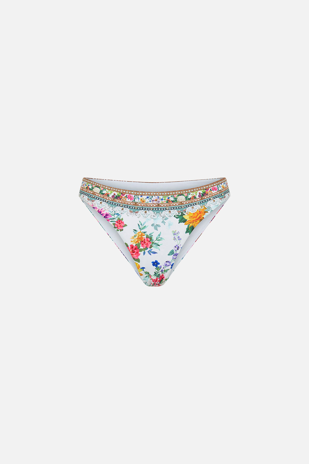 CAMILLA bikini bottoms in Plumes and Parterres print