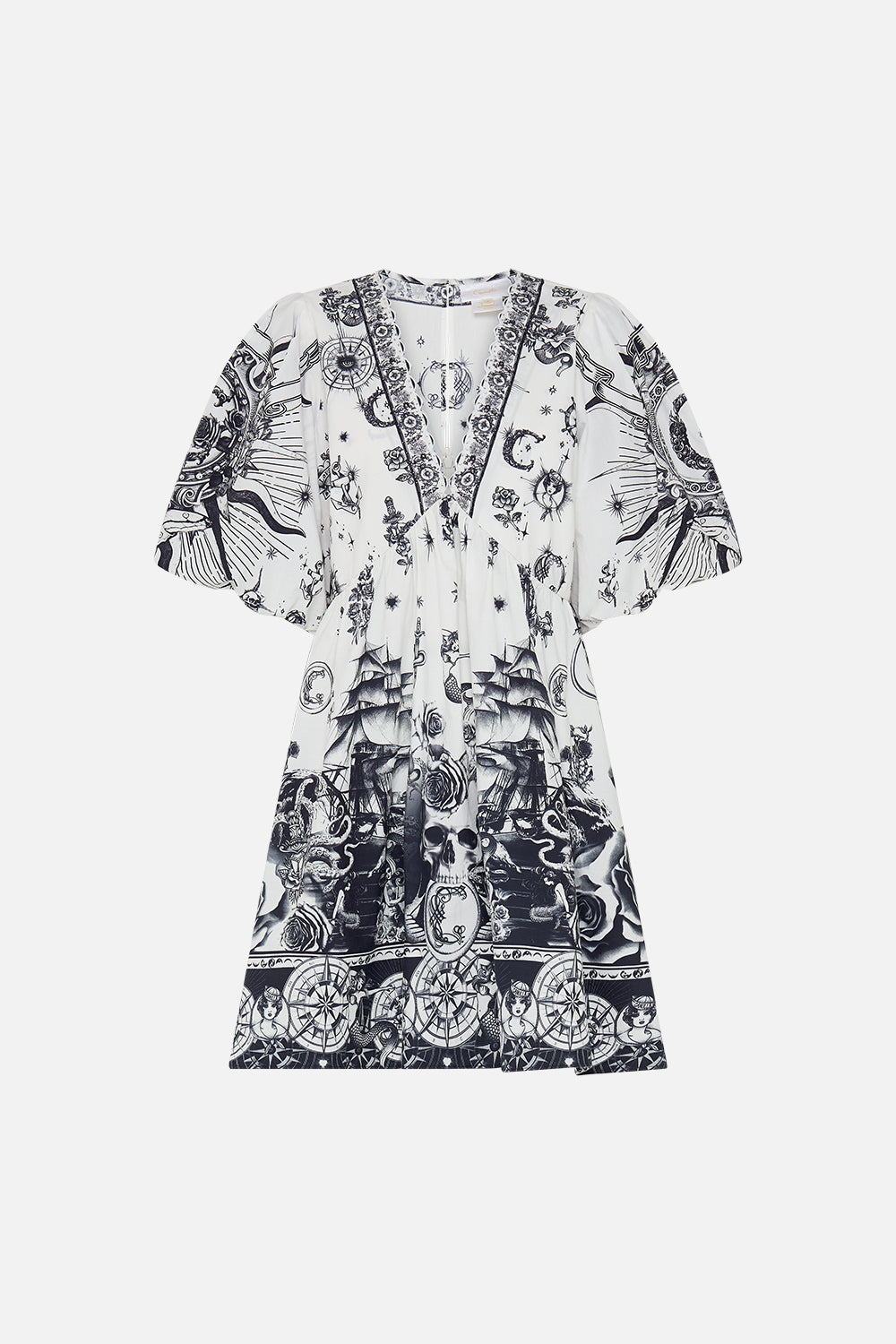 PUFF SLEEVE SHORT DRESS TALES OF TATTOO