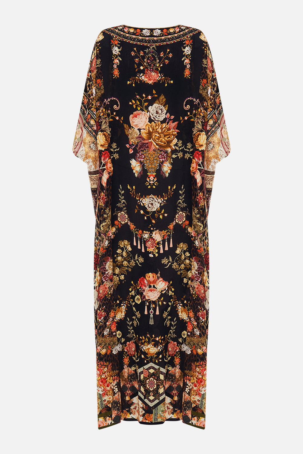 CAMILLA floral Spliced Kaftan in Stitched in Time