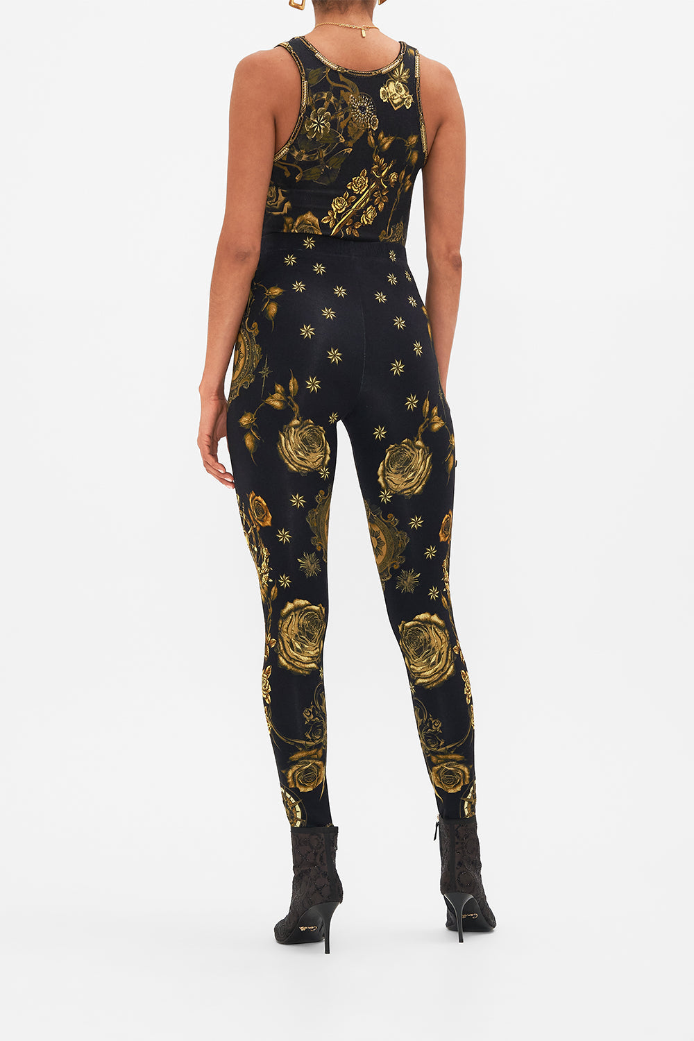 CAMILLA Black Leggings in So Says the Oracle