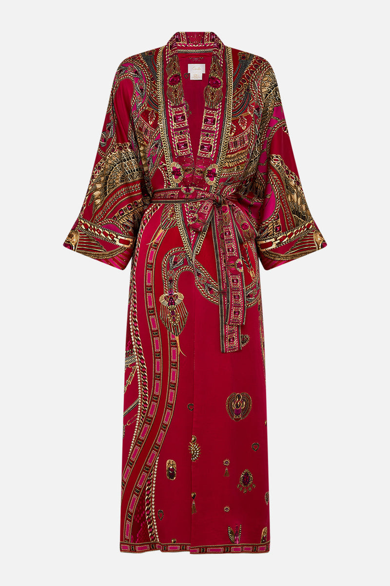 LONG ROBE WITH NARROW COLLAR LOUNGE HOUR