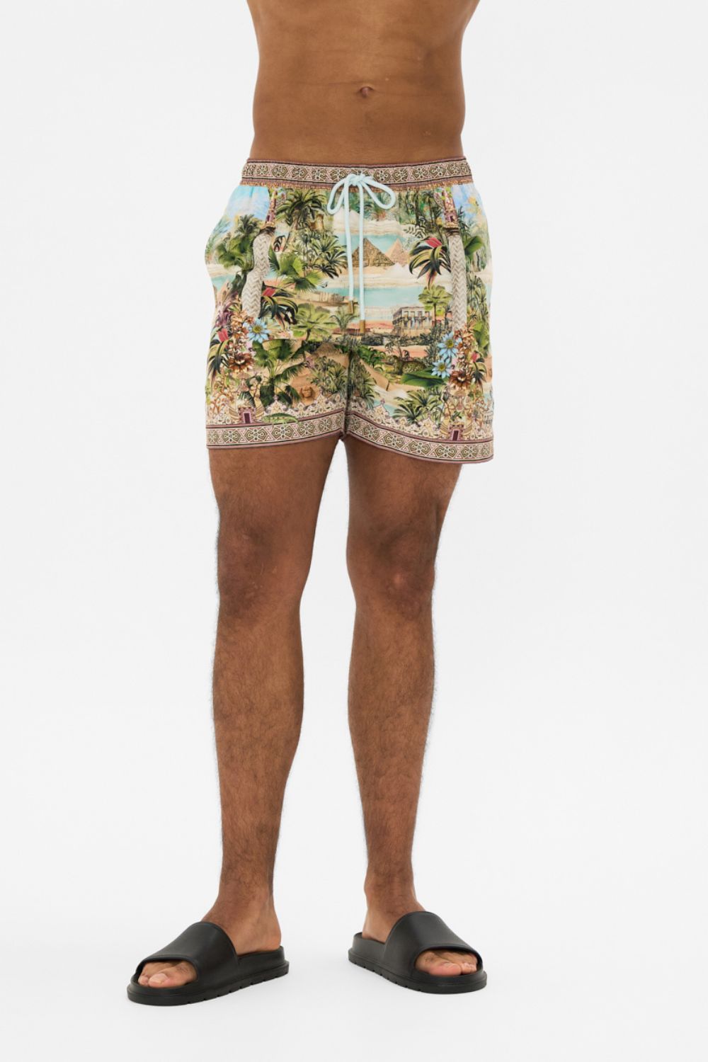 CAMILLA Mid-Length Boardshort in Views of the Valley Print