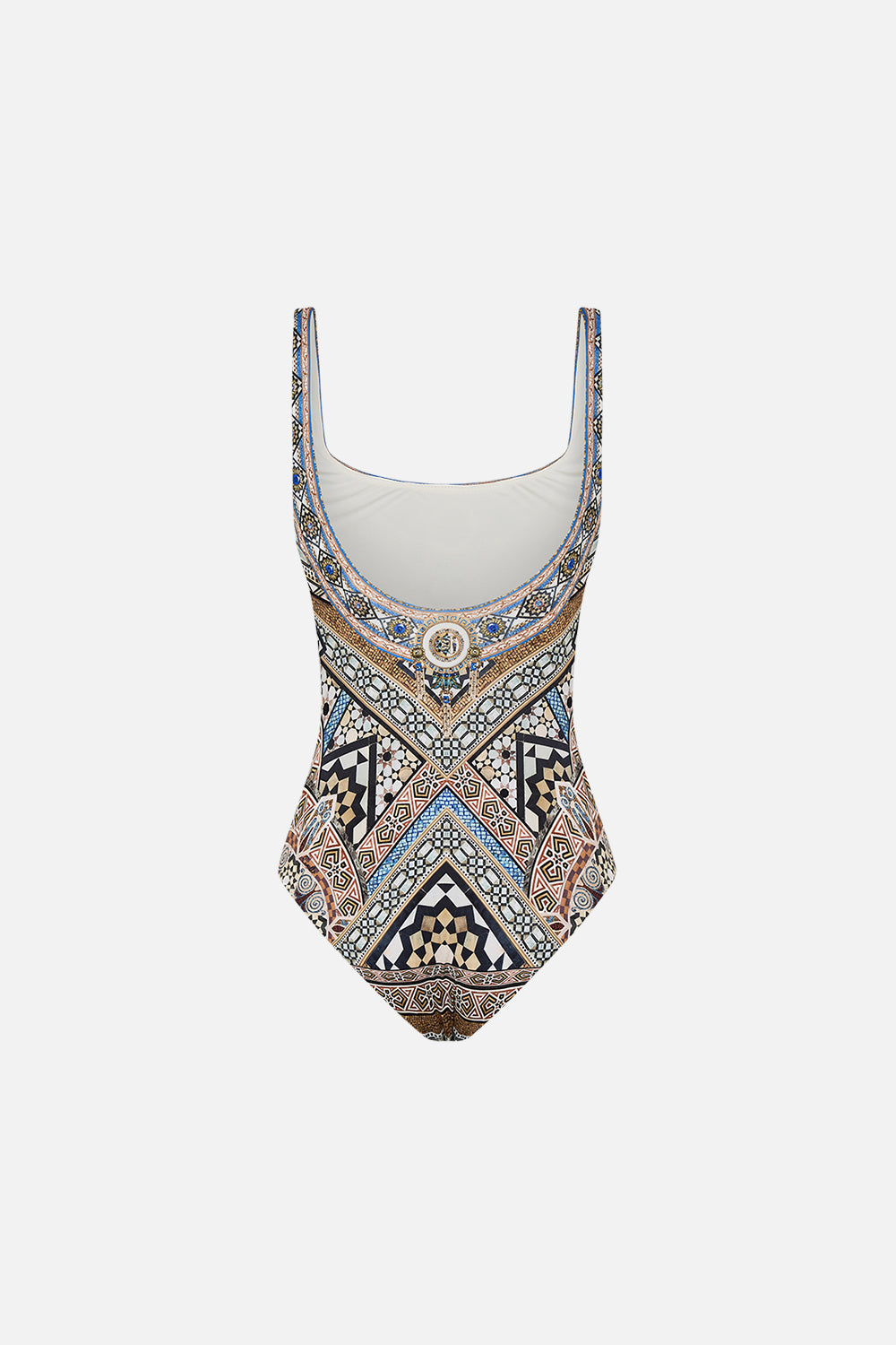 CAMILLA Underwire Square Neck One Piece in Make Me Your Mosaic Print
