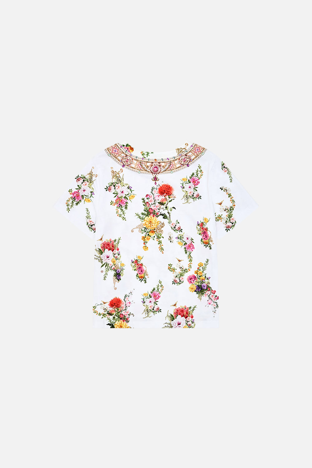 Milla by CAMILLA Kids Short Sleeve Tee 4-10 in Egyptian Rose print.