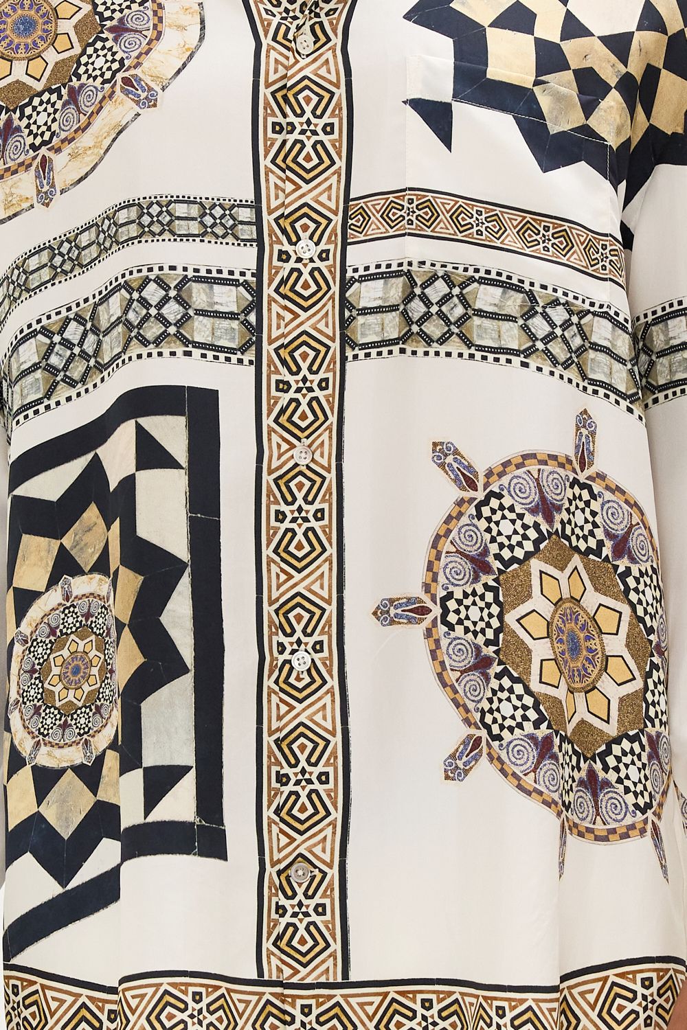 CAMILLA Oversized Shirt in Make Me Your Mosaic Print