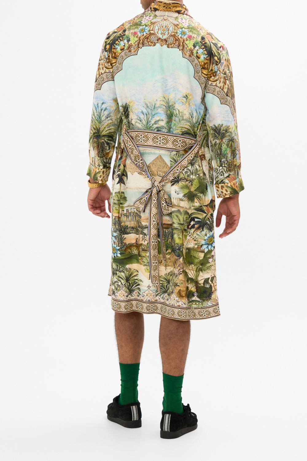 CAMILLA Full-Length Robe in Views of the Valley Print