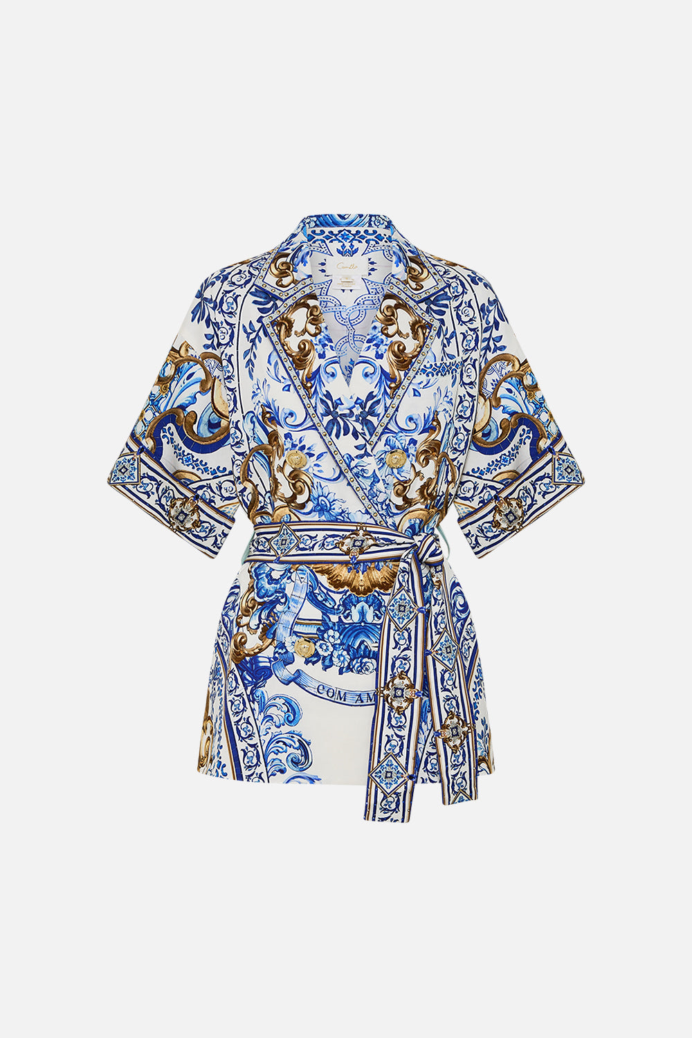 DOUBLE BREASTED SHORT SLEEVE JACKET AZUL ADVENTURES