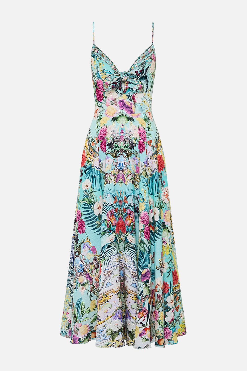 LONG DRESS WITH TIE FRONT GARDENS OF QUELUZ