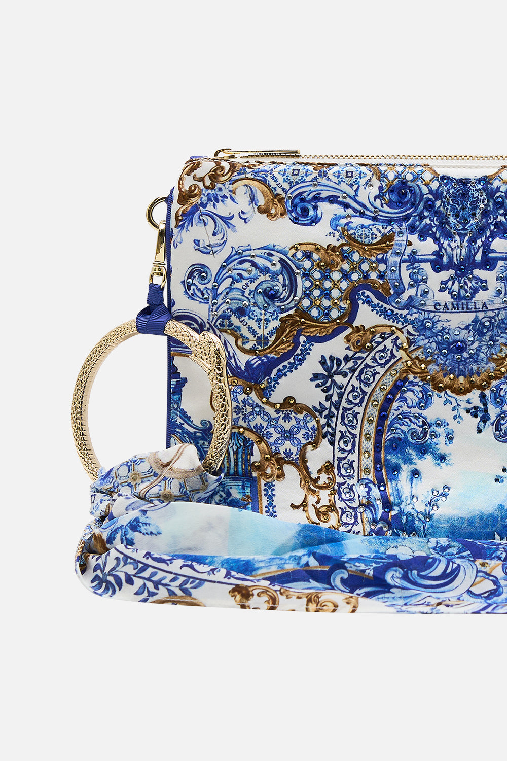 RING SCARF CLUTCH AZUL ADVENTURES