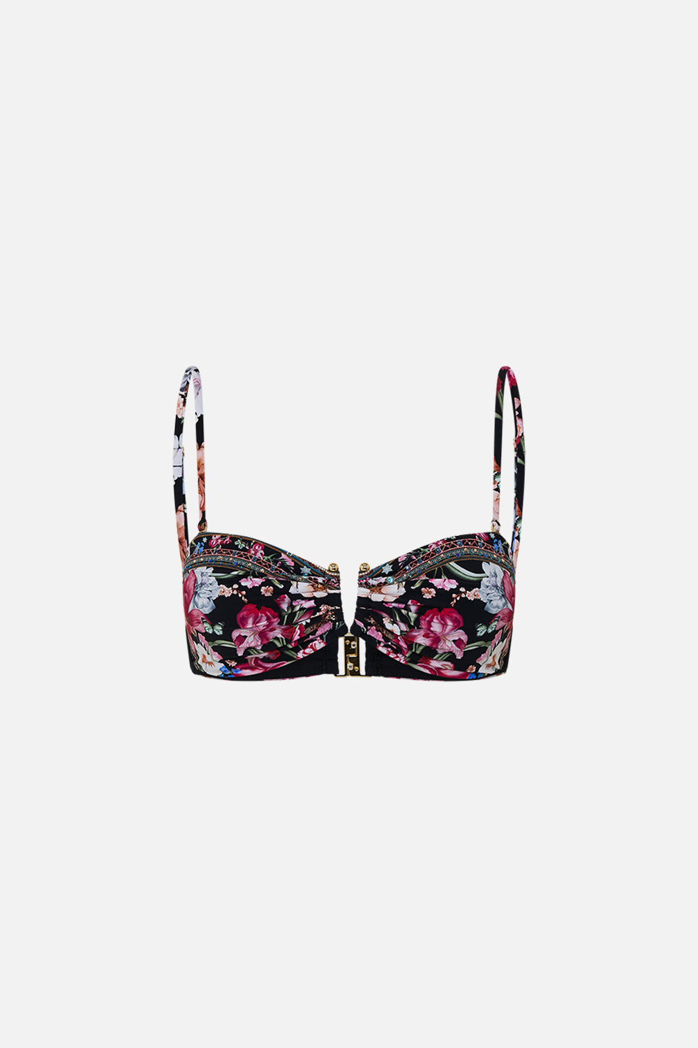 BANDEAU WITH U RING FRONT MIDNIGHT IN MONSERRATE