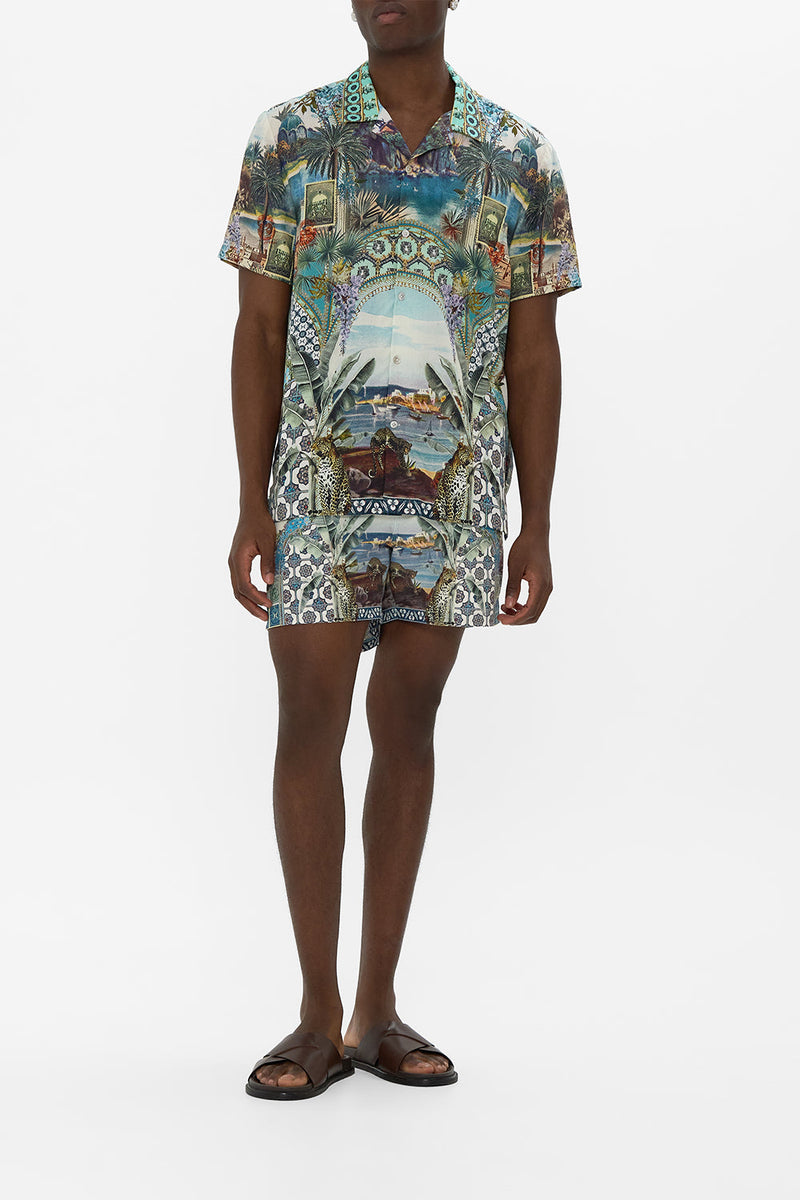 SHORT SLEEVE CAMP COLLARED SHIRT DESERT DREAMS