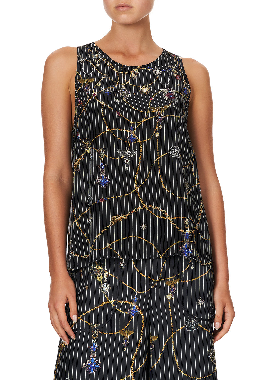 BUTTON BACK TOP PUNK OF PRIMROSE