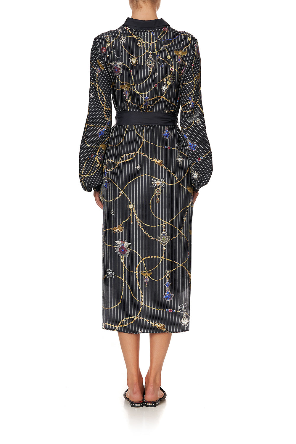 HIGH LOW MIDI SHIRT DRESS PUNK OF PRIMROSE