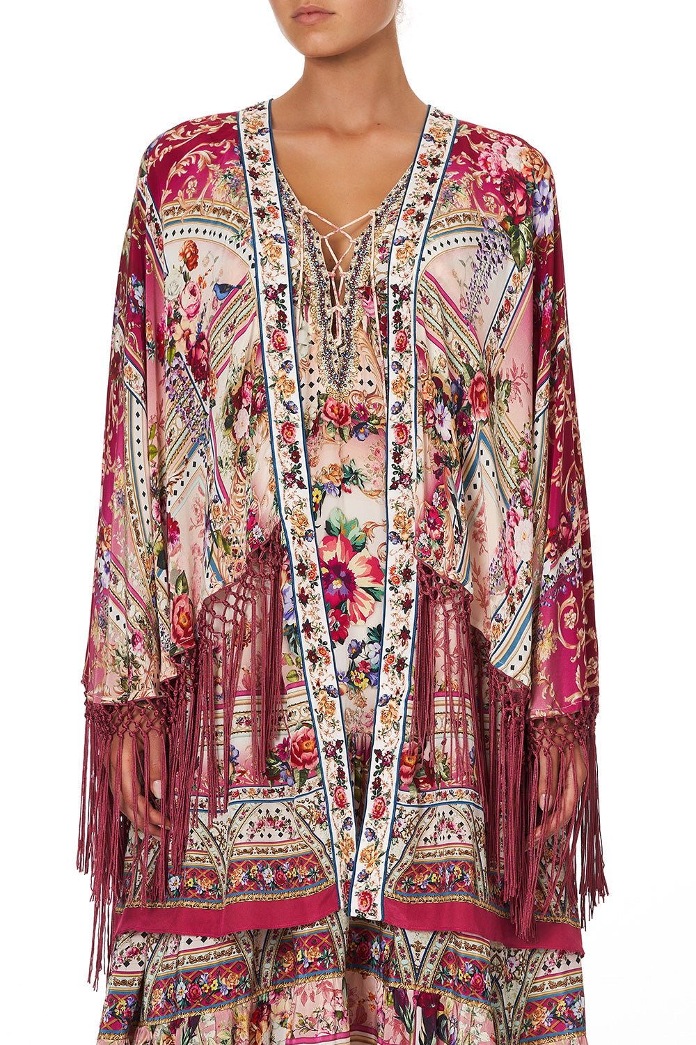 DRAPED HIGH-LOW LAYER SUMMONED BY A ROSE