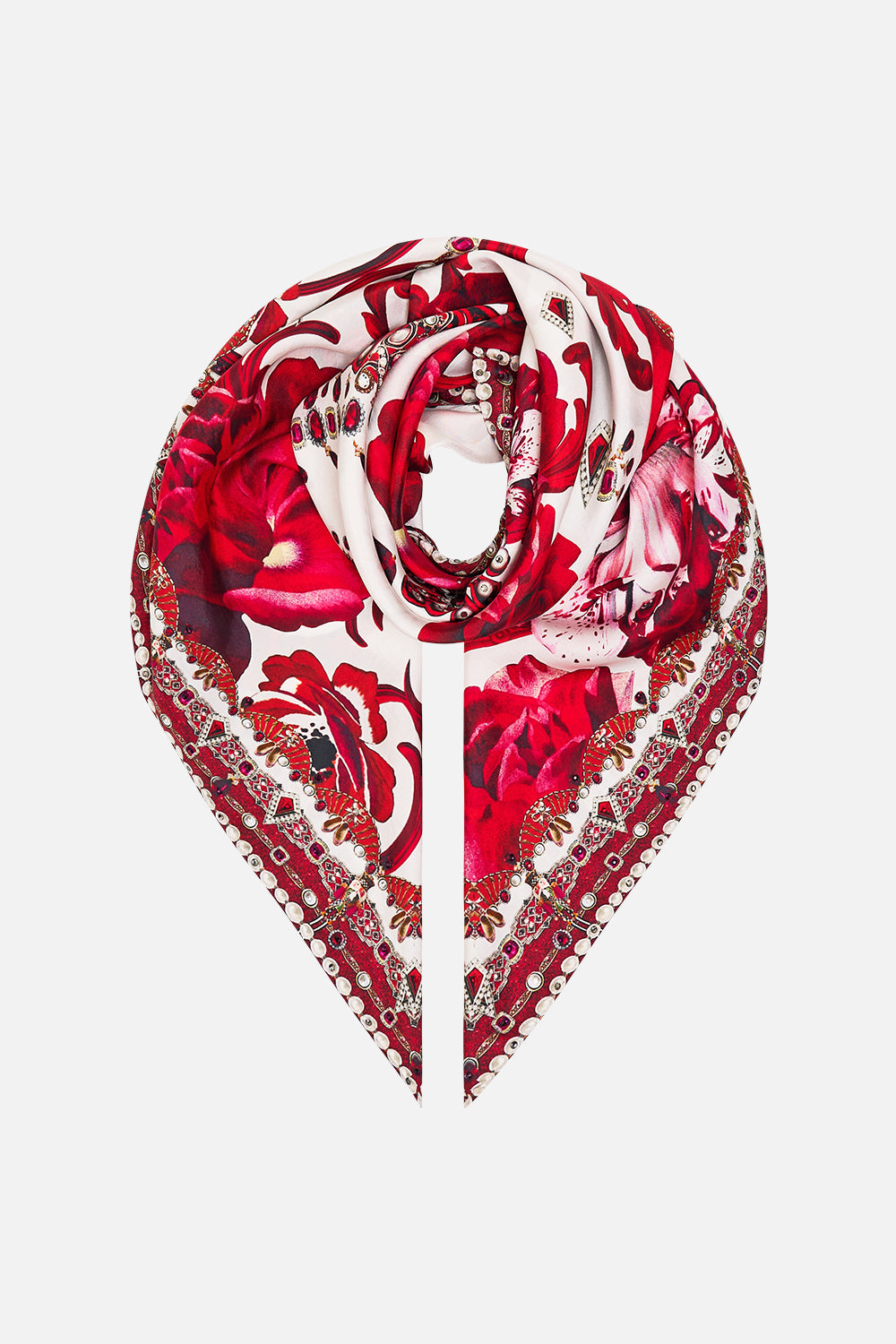 LARGE SQUARE SCARF CROWN OF THORNS