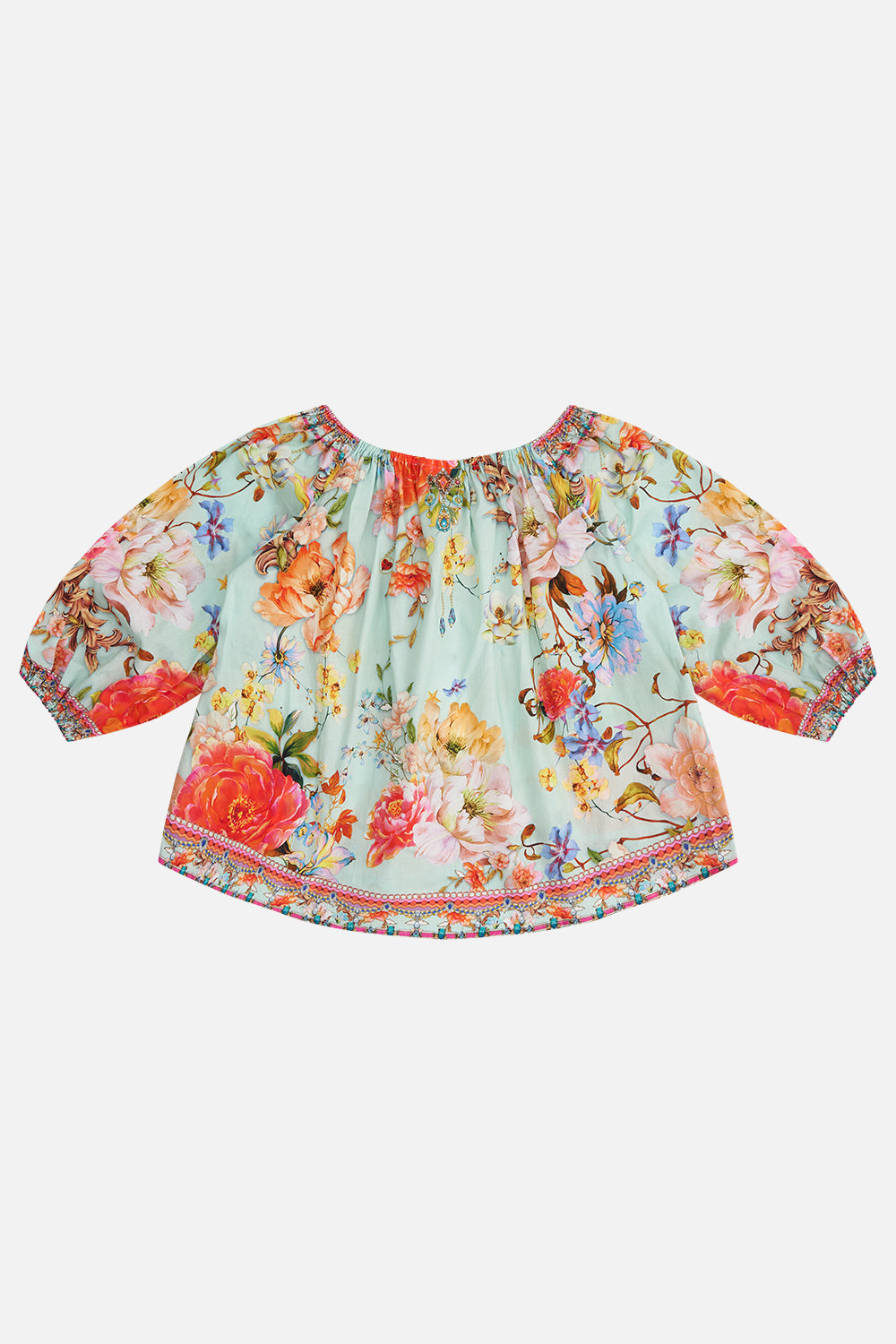 KIDS ELASTICATED NECK BLOUSE 12-14 TALK THE WALK