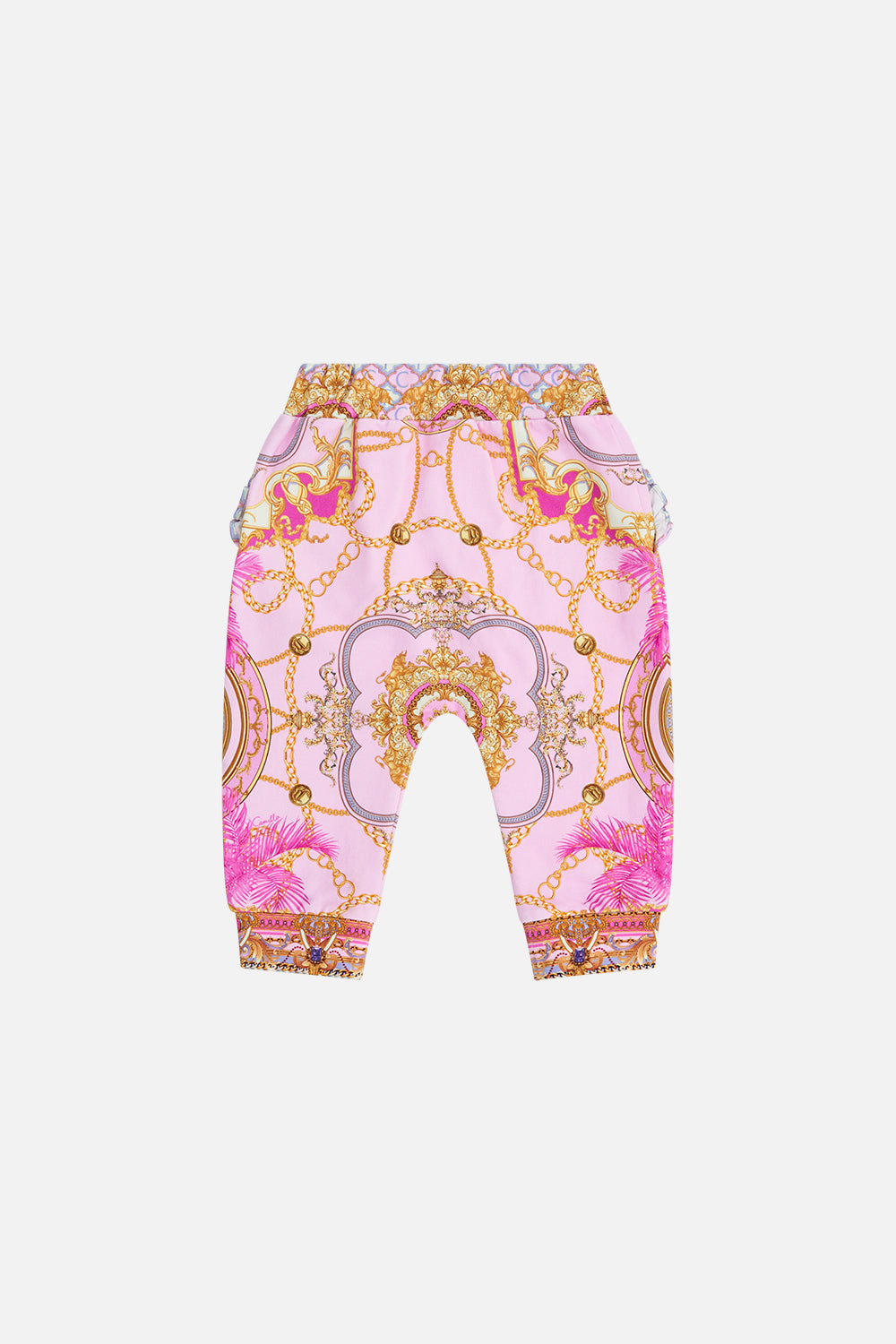 Product view of MILLA By CAMILLA babies pants in pink Tiptoe The tightrope print