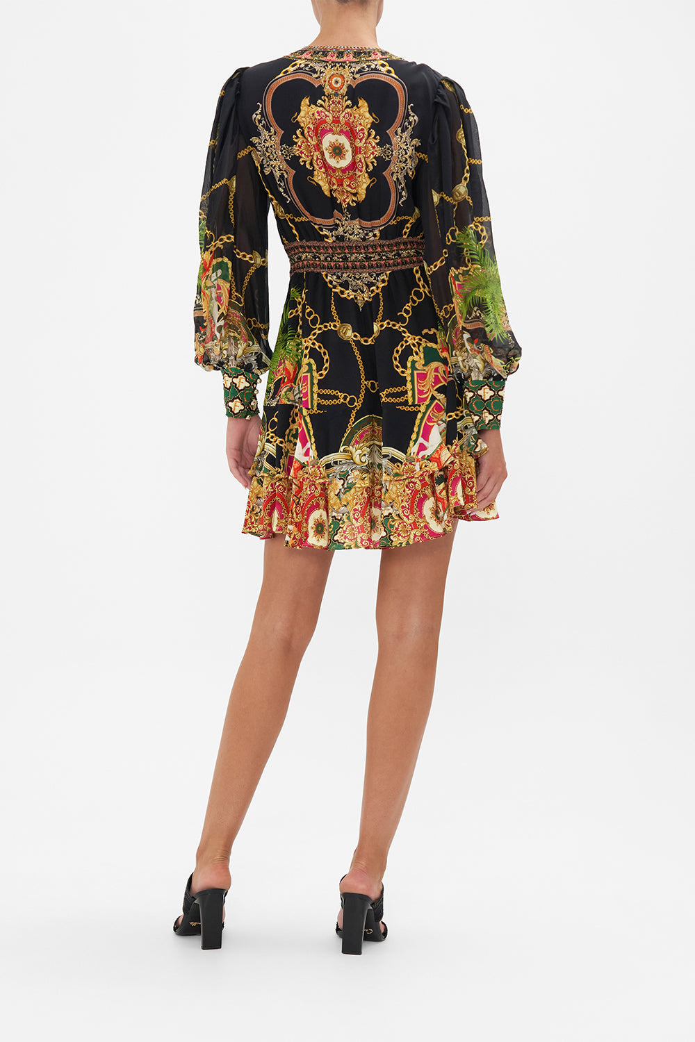 BUTTON FRONT FRILL DRESS JEALOUSY AND JEWELS