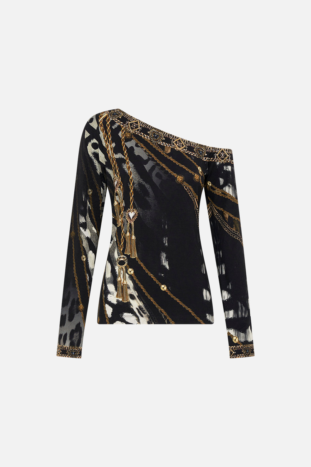 OFF SHOULDER JERSEY TOP UNTAMED ROYALTY