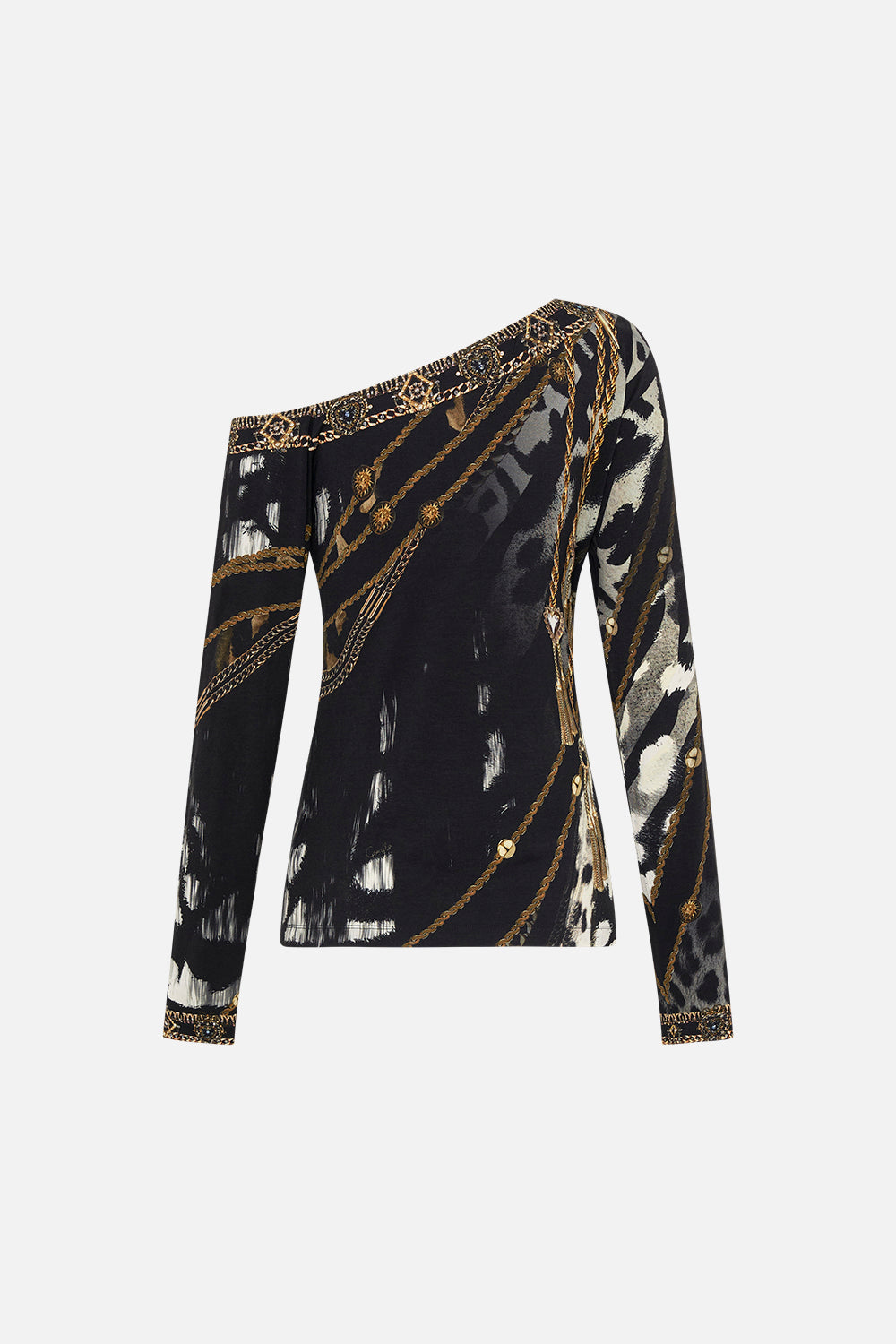 OFF SHOULDER JERSEY TOP UNTAMED ROYALTY