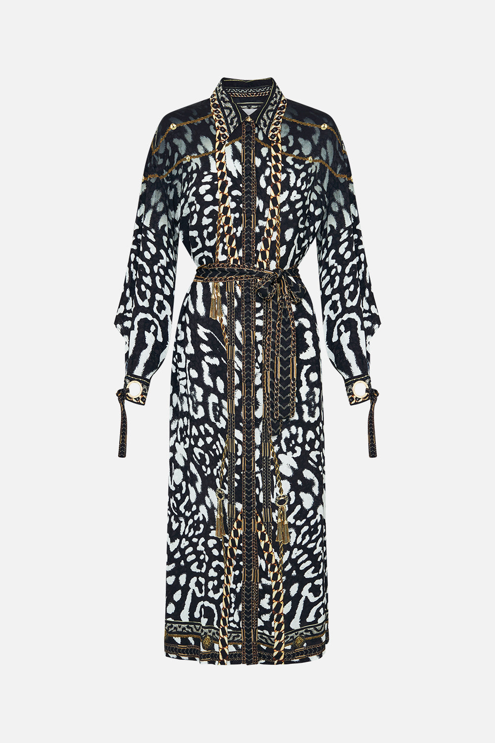 EYELET CUFF SHIRT DRESS UNTAMED ROYALTY