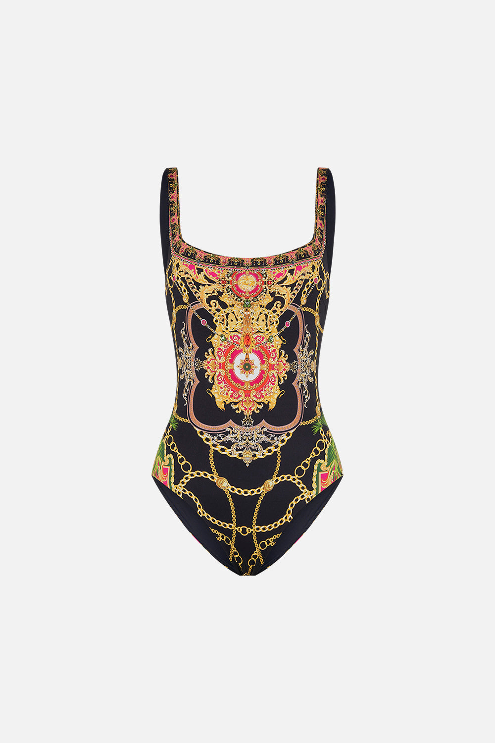 UNDERWIRE SQUARE NECK ONE PIECE JEALOUSY AND JEWELS