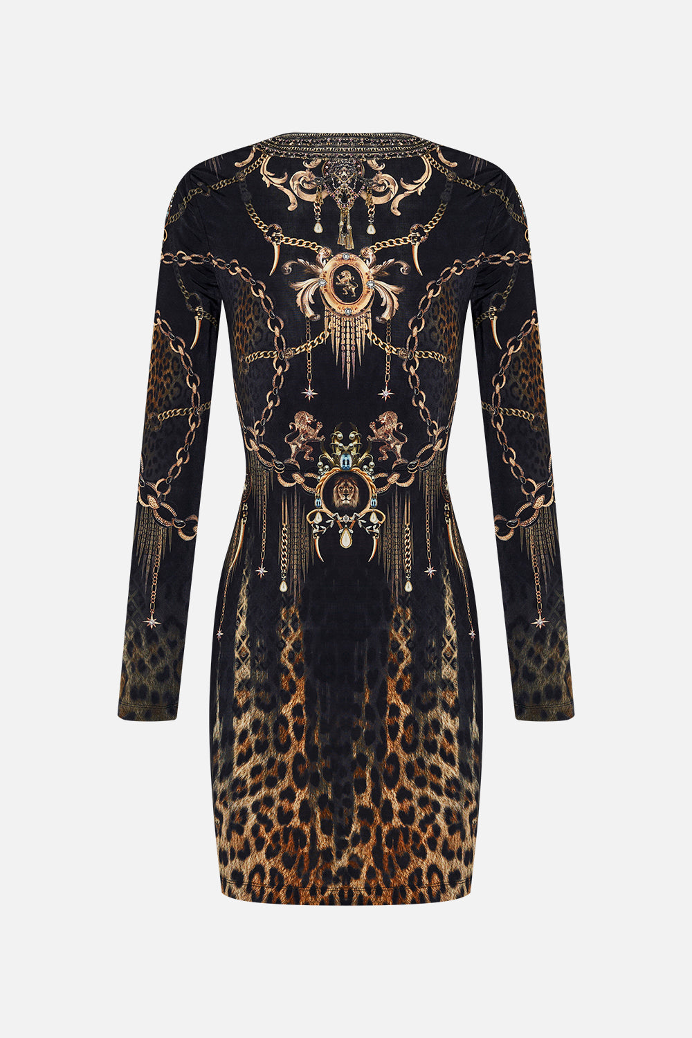 V-NECK CROSS FRONT DRESS JUNGLE DREAMING