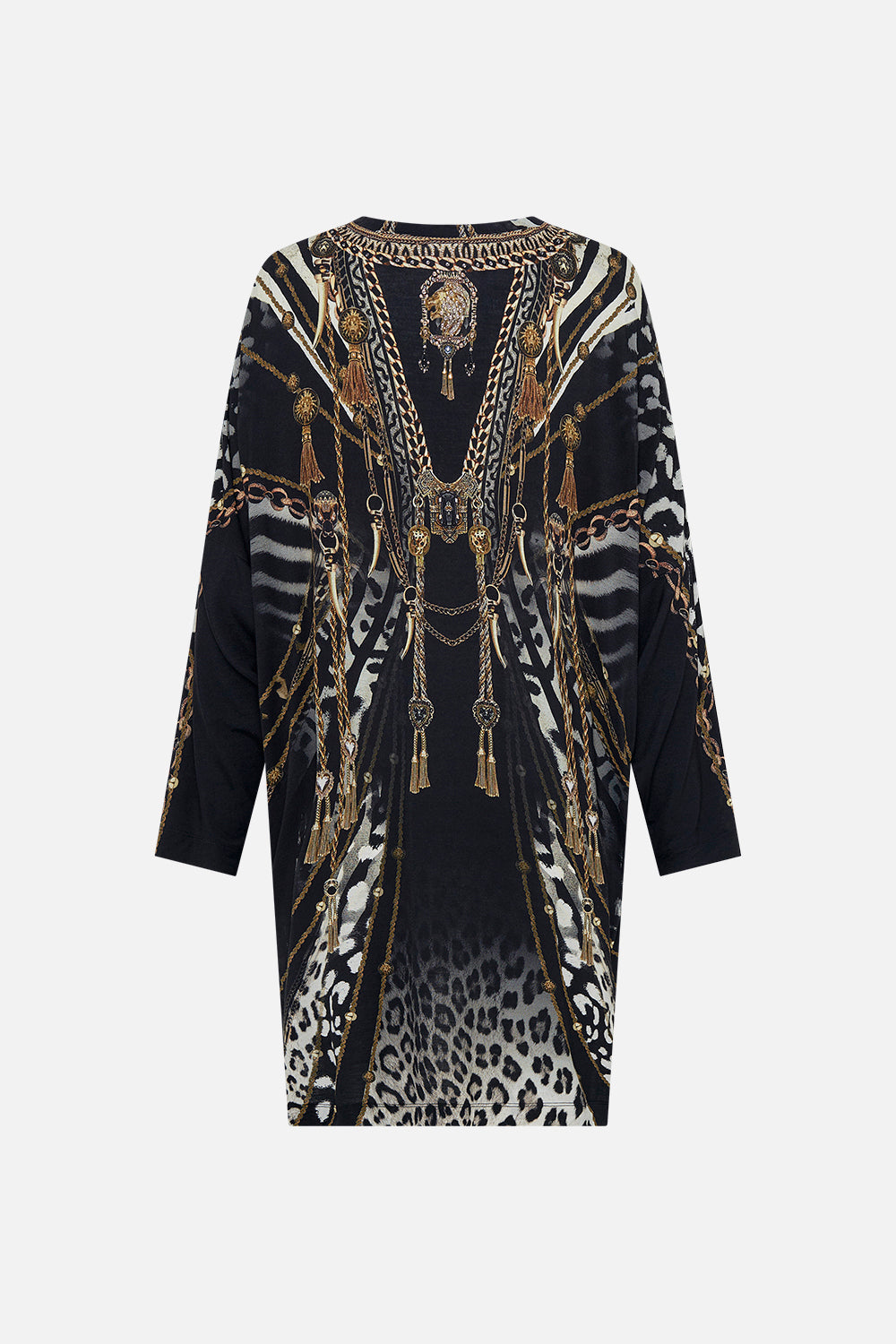 SIDE SPLIT TEE - ALL OVER PRINT UNTAMED ROYALTY