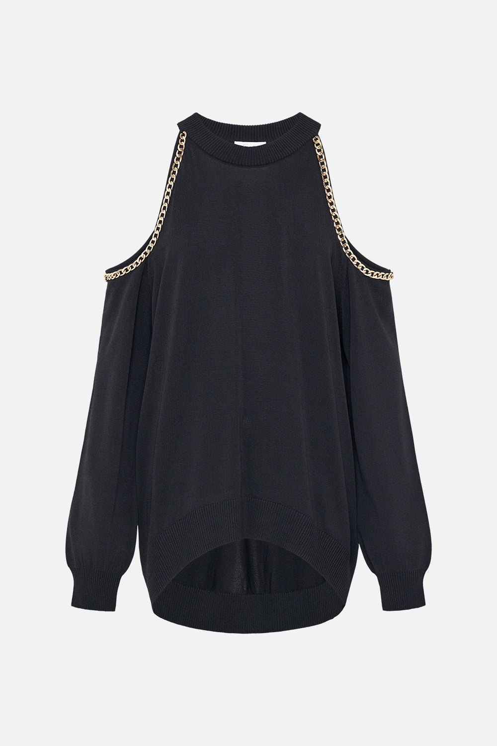 RELAXED COLD SHOULDER JUMPER TETHER ME NOT
