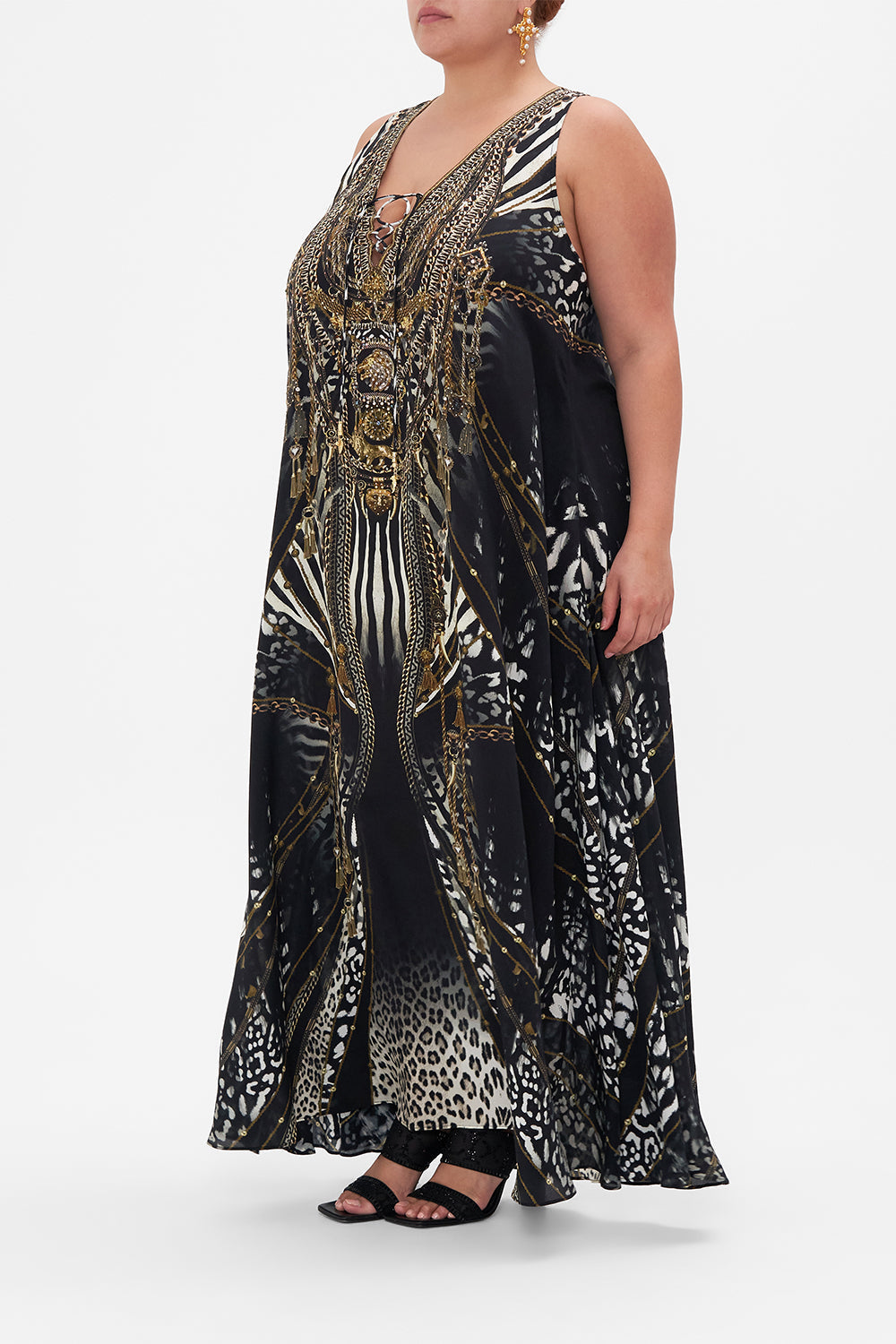 LACE UP RACER BACK DRESS UNTAMED ROYALTY