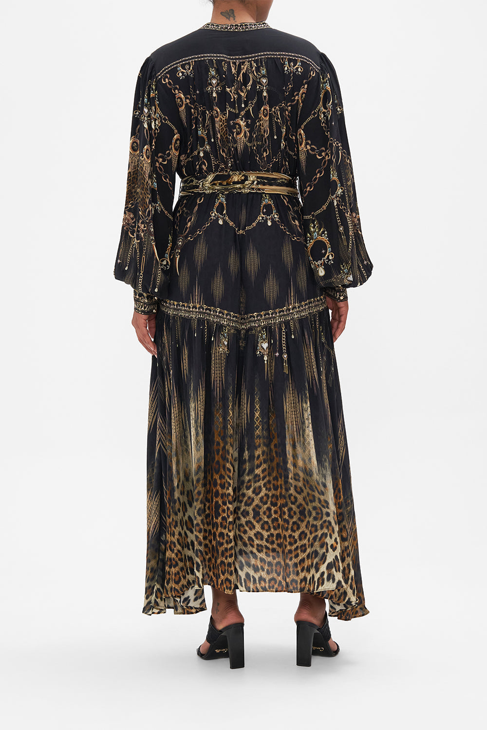 BUTTON THROUGH DRESS WITH YOKE JUNGLE DREAMING