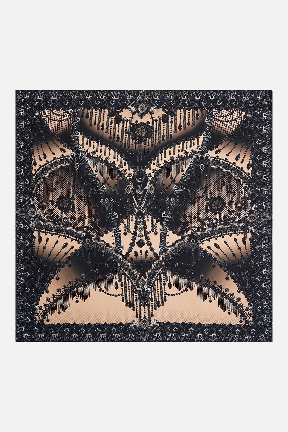 LARGE SQUARE SCARF CURTAIN CALL CHAOS