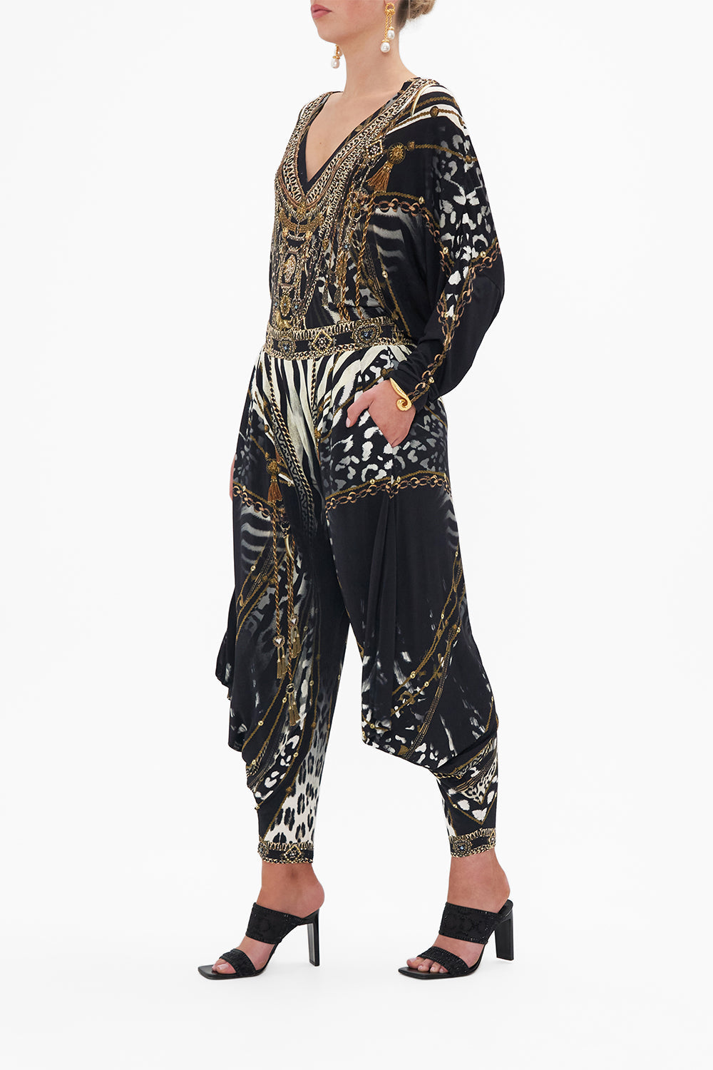 JERSEY DRAPE PANT WITH POCKET UNTAMED ROYALTY