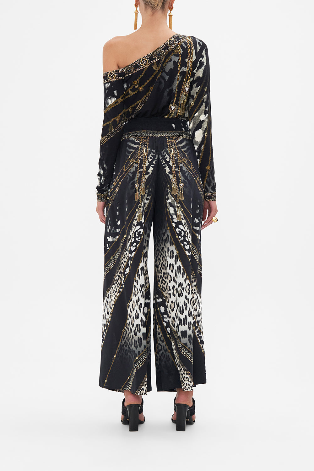 SHIRRED WAIST PANT UNTAMED ROYALTY