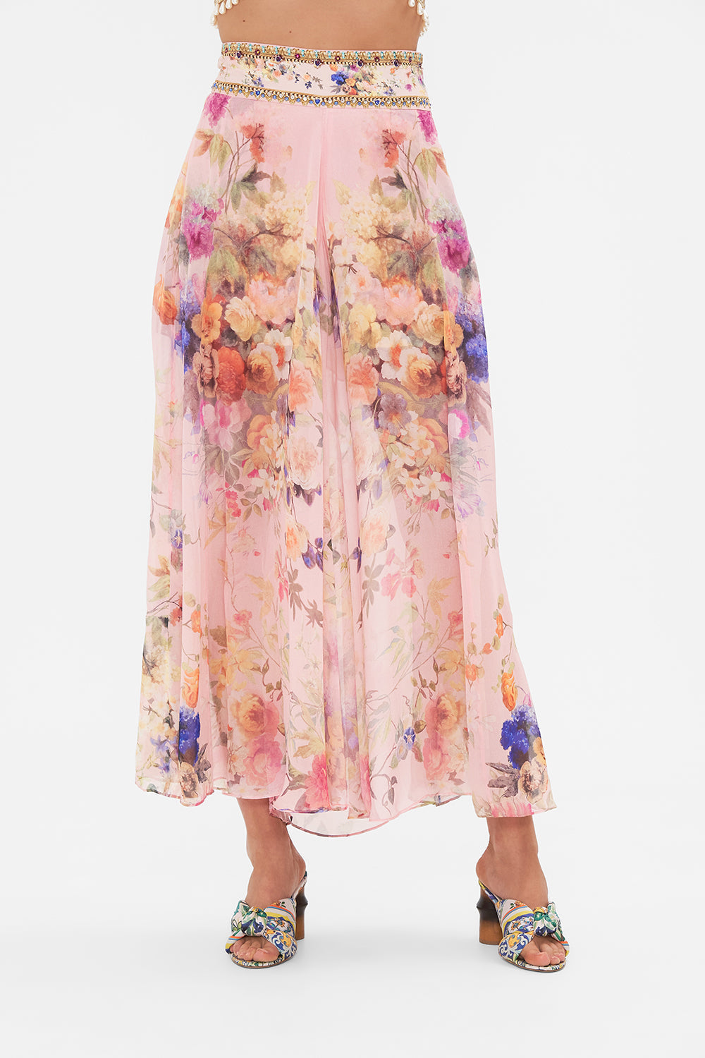 SHEER WIDE LEG PANT LETTERS FROM THE PINK ROOM