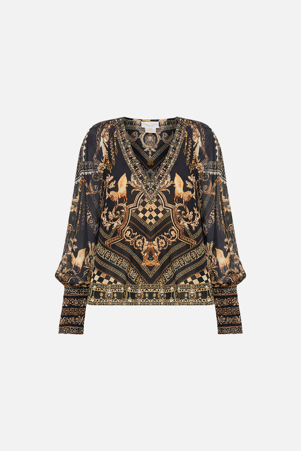 SHIRRED CUFF BLOUSE DUOMO DYNASTY