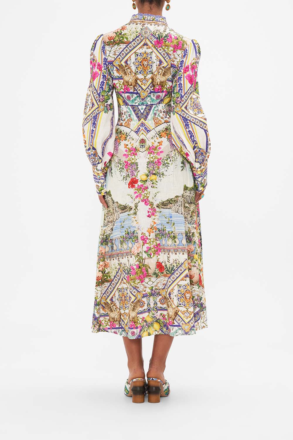 WAIST TIE SHIRT DRESS AMALFI AMORE