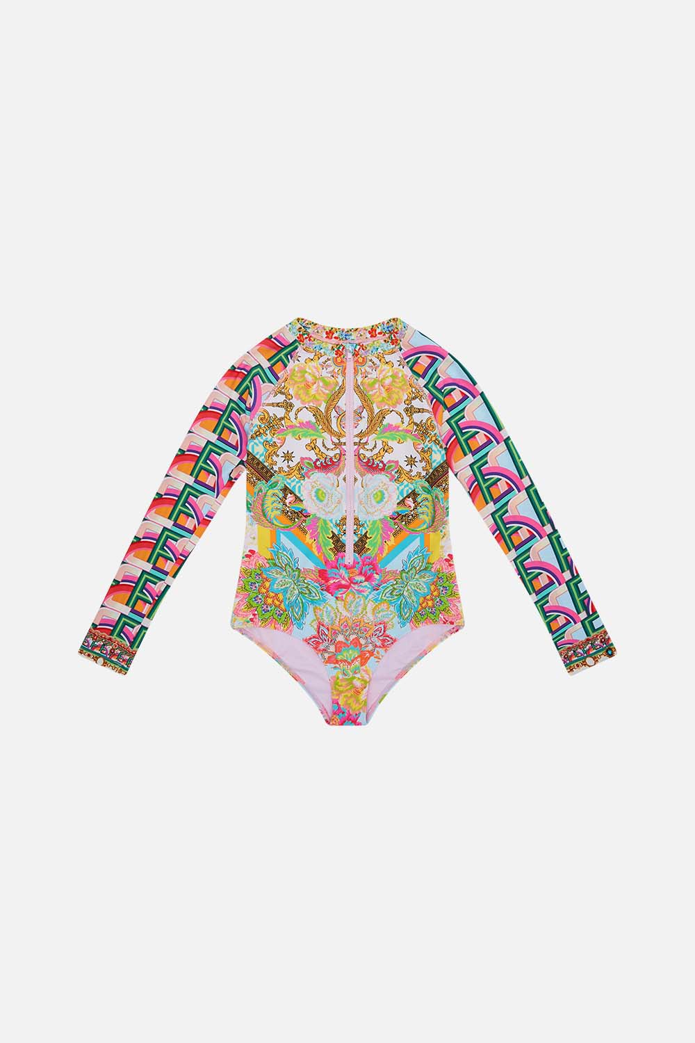 Product view of MILLA BY CAMILLA kids paddlesuit in An Italian Welcome print