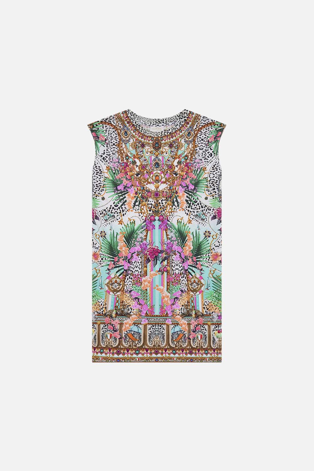 Product view of MILLA BY CAMILLA kids midi dress in Dear Amore Mio print