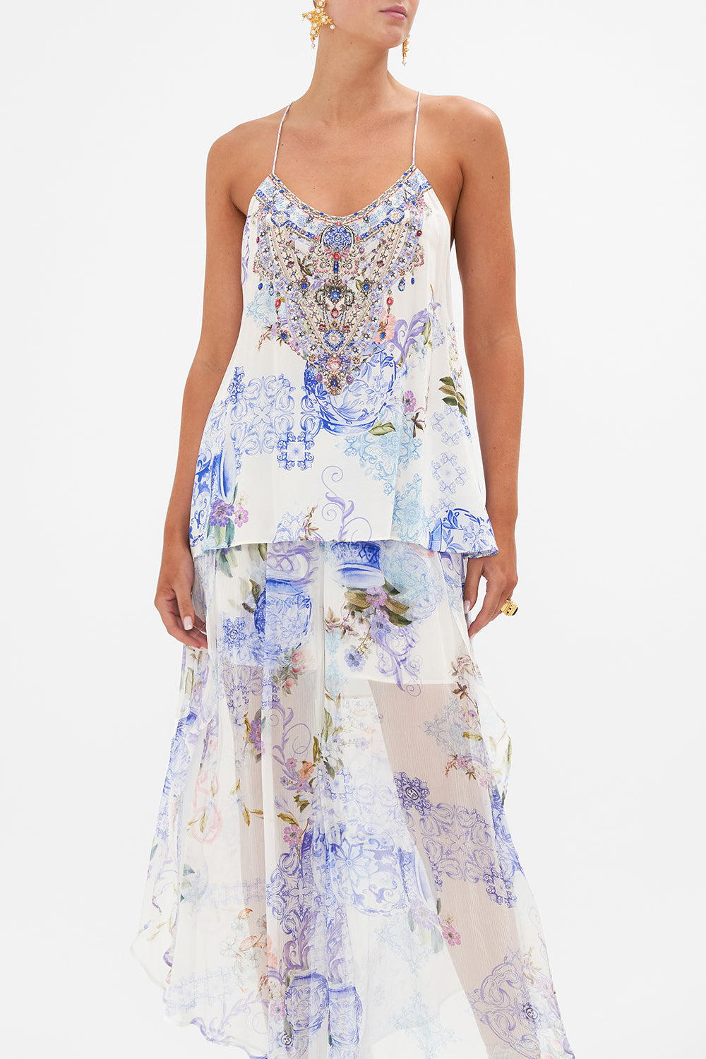 T BACK SHOESTRING TOP PAINT ME POSITANO