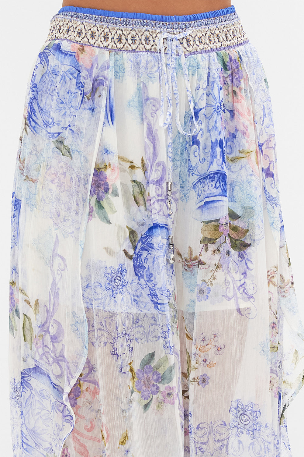 CURVED HEM PANT PAINT ME POSITANO