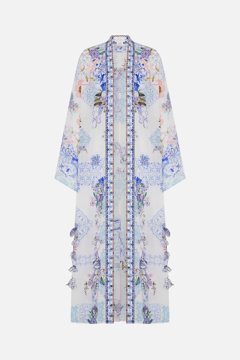 FLARE SLEEVE LONG ROBE PAINT ME POSITANO