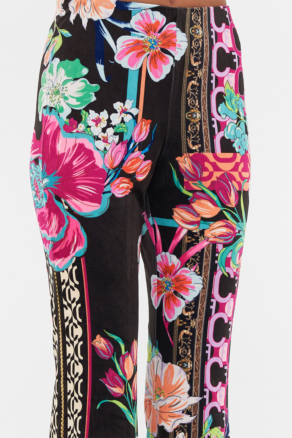 JERSEY FLARE PANT PRINTED PRIMA VERA