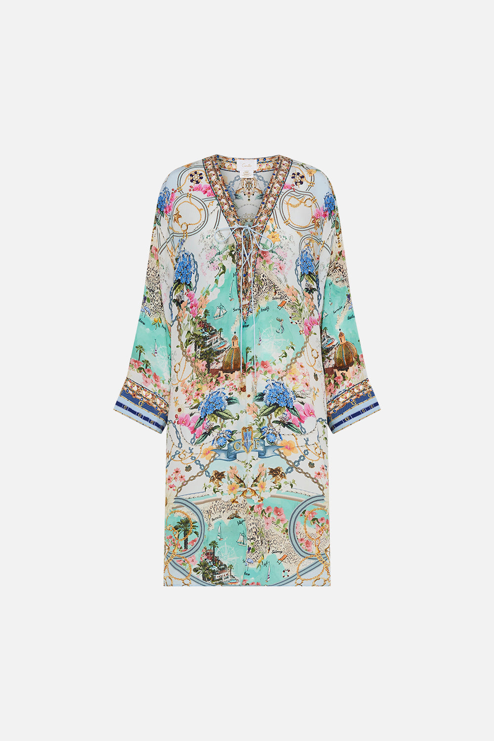 METAL EYELET KAFTAN AMALFI LULLABY