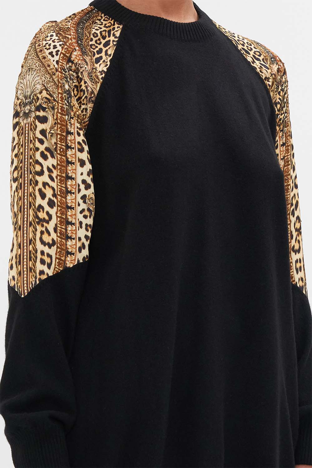 SILK SPLICED SHOULDER JUMPER STANDING OVATION